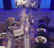 Wedding Table Setting High Flowers