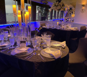 Atlantis Table with Candles LED NYC Yacht Charter