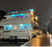 Stern Vew of Atlantis for Boarding Guests on a NYC Skyline Cruise